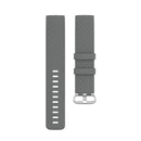 18mm Silver Color Buckle TPU Wrist Strap Watch Band for Fitbit Charge 4 / Charge 3 / Charge 3 SE, Size: L(Grey)