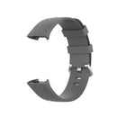 18mm Silver Color Buckle TPU Wrist Strap Watch Band for Fitbit Charge 4 / Charge 3 / Charge 3 SE, Size: L(Grey)