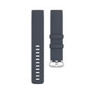 18mm Silver Color Buckle TPU Wrist Strap Watch Band for Fitbit Charge 4 / Charge 3 / Charge 3 SE, Size: L(Blue Gray)