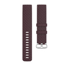 18mm Silver Color Buckle TPU Wrist Strap Watch Band for Fitbit Charge 4 / Charge 3 / Charge 3 SE, Size: L(Rosewood)