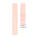18mm Silver Color Buckle TPU Wrist Strap Watch Band for Fitbit Charge 4 / Charge 3 / Charge 3 SE, Size: L(Light Pink)
