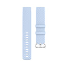 18mm Silver Color Buckle TPU Wrist Strap Watch Band for Fitbit Charge 4 / Charge 3 / Charge 3 SE, Size: L(Light Blue)