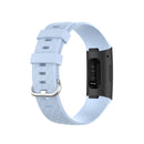 18mm Silver Color Buckle TPU Wrist Strap Watch Band for Fitbit Charge 4 / Charge 3 / Charge 3 SE, Size: L(Light Blue)