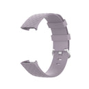 18mm Silver Color Buckle TPU Wrist Strap Watch Band for Fitbit Charge 4 / Charge 3 / Charge 3 SE, Size: L(Light Purple)