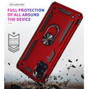 For Galaxy A31 Shockproof TPU + PC Protective Case with 360 Degree Rotating Holder(Black)