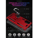 For Galaxy A31 Shockproof TPU + PC Protective Case with 360 Degree Rotating Holder(Blue)