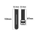 23mm Color Buckle Silicone Wrist Strap Watch Band for Fitbit Versa 2 / Versa / Versa Lite / Blaze, Size: S(Watermelon Red)