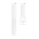 23mm Color Buckle Silicone Wrist Strap Watch Band for Fitbit Versa 2 / Versa / Versa Lite / Blaze, Size: L(White)