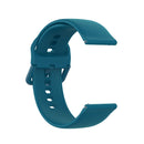 23mm Color Buckle Silicone Wrist Strap Watch Band for Fitbit Versa 2 / Versa / Versa Lite / Blaze, Size: L(Dark Green)