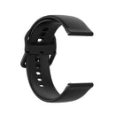 23mm Color Buckle Silicone Wrist Strap Watch Band for Fitbit Versa 2 / Versa / Versa Lite / Blaze, Size: L(Black)