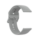23mm Color Buckle Silicone Wrist Strap Watch Band for Fitbit Versa 2 / Versa / Versa Lite / Blaze, Size: L(Gray)