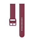 23mm Color Buckle Silicone Wrist Strap Watch Band for Fitbit Versa 2 / Versa / Versa Lite / Blaze, Size: L(Wine Red)