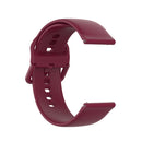 23mm Color Buckle Silicone Wrist Strap Watch Band for Fitbit Versa 2 / Versa / Versa Lite / Blaze, Size: L(Wine Red)