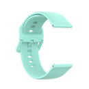 23mm Color Buckle Silicone Wrist Strap Watch Band for Fitbit Versa 2 / Versa / Versa Lite / Blaze, Size: L(Green)