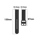 23mm Color Buckle Silicone Wrist Strap Watch Band for Fitbit Versa 2 / Versa / Versa Lite / Blaze, Size: L(Purple)