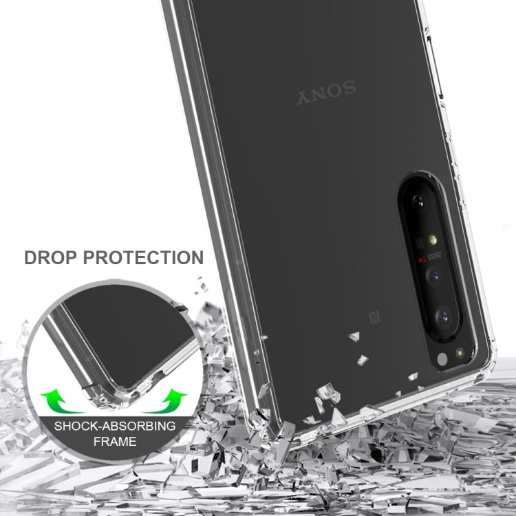 For Sony Xperia 1 II Scratchproof TPU + Acrylic Protective Case(Black)