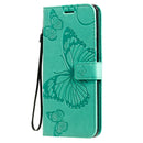 For OPPO Find X2 3D Butterflies Embossing Pattern Horizontal Flip Leather Case with Holder & Card Slot & Wallet & Lanyard(Green)