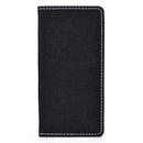 For Huawei P40 Solid Color Frosted Magnetic Horizontal Flip Leather Case with Card Slots & Holder(Black)