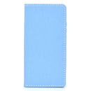 For Huawei P40 Solid Color Frosted Magnetic Horizontal Flip Leather Case with Card Slots & Holder(Blue)