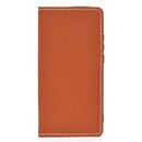 For Huawei P40 Solid Color Frosted Magnetic Horizontal Flip Leather Case with Card Slots & Holder(Brown)