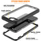 For iPhone SE 2020 & 8 & 7 Transparent Series Frame TPU + PC Dust-proof Scratch-proof Drop-proof Protective Case(Black)