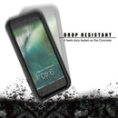 For iPhone SE 2020 & 8 & 7 Transparent Series Frame TPU + PC Dust-proof Scratch-proof Drop-proof Protective Case(Black)