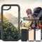 For iPhone SE 2020 & 8 & 7 Transparent Series Frame TPU + PC Dust-proof Scratch-proof Drop-proof Protective Case(Black)