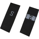 10 Roll 3.2 x 1.2cm Size Labels Polyester Cloth Clothing Label 1 Roll (about 380 PCs), Size:XXXXL / 4XL(Black)
