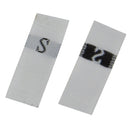 10 Roll 3.2 x 1.2cm Size Labels Polyester Cloth Clothing Label 1 Roll (about 380 PCs), Size:XXXXL / 4XL(White)