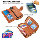 For iPhone 11 Detachable Multifunctional Horizontal Flip Leather Case with Card Slots & Zipper Wallet & Photo Frame(Brown)