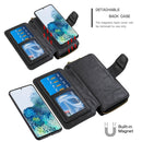 For Galaxy S20 Plus Detachable Multifunctional Horizontal Flip Leather Case with Card Slots & Zipper Wallet & Photo Frame(Black)