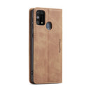 For Galaxy M31 CaseMe-013 Multifunctional Horizontal Flip Leather Case with Card Slot & Holder & Wallet(Brown)