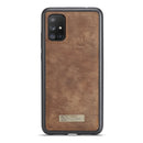For Galaxy A71 CaseMe Detachable Multifunctional Horizontal Flip Leather Case, with Card Slot & Holder & Zipper Wallet & Photo Frame(Brown)