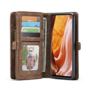 For Galaxy A71 CaseMe Detachable Multifunctional Horizontal Flip Leather Case, with Card Slot & Holder & Zipper Wallet & Photo Frame(Brown)