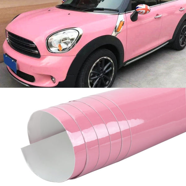 1.52 x 0.5m Auto Car Decorative Wrap Film Crystal PVC Body Changing Color Film(Crystal Pink Carmine)