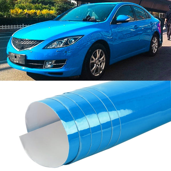 1.52 x 0.5m Auto Car Decorative Wrap Film Crystal PVC Body Changing Color Film(Crystal Ice-cream Blue)