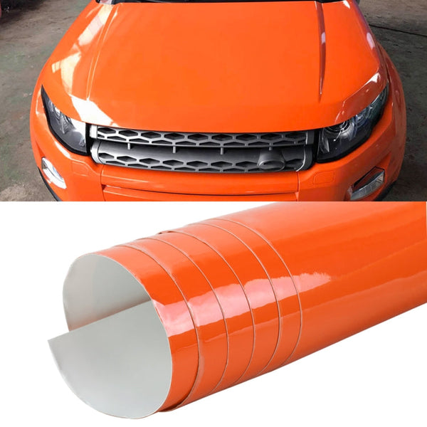 1.52 x 0.5m Auto Car Decorative Wrap Film Crystal PVC Body Changing Color Film(Crystal Orange)