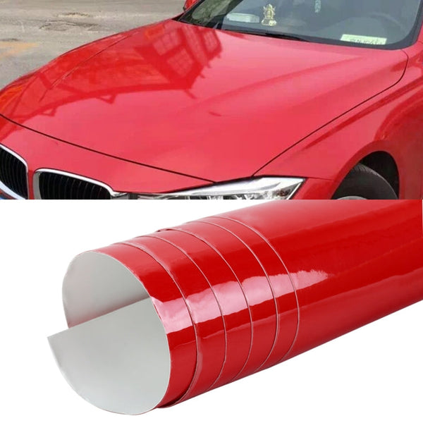 1.52 x 0.5m Auto Car Decorative Wrap Film Crystal PVC Body Changing Color Film(Crystal Red Carmine)