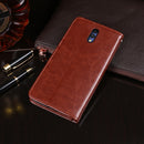For Alcatel 3L 2019 / 5039D idewei Crazy Horse Texture Horizontal Flip Leather Case with Holder & Card Slots & Wallet(Sky Blue)