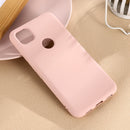 For Google Pixel 4a Pure Color Liquid Silicone Shockproof Full Coverage Case(Pink)