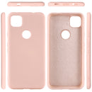 For Google Pixel 4a Pure Color Liquid Silicone Shockproof Full Coverage Case(Pink)