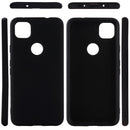 For Google Pixel 4a Pure Color Liquid Silicone Shockproof Full Coverage Case(Black)
