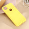 For Google Pixel 4a Pure Color Liquid Silicone Shockproof Full Coverage Case(Yellow)