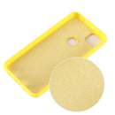 For Google Pixel 4a Pure Color Liquid Silicone Shockproof Full Coverage Case(Yellow)