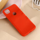 For Google Pixel 4a Pure Color Liquid Silicone Shockproof Full Coverage Case(Red)