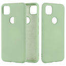 For Google Pixel 4a Pure Color Liquid Silicone Shockproof Full Coverage Case(Green)