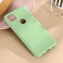 For Google Pixel 4a Pure Color Liquid Silicone Shockproof Full Coverage Case(Green)