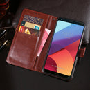 For LG G6 idewei Crazy Horse Texture Horizontal Flip Leather Case with Holder & Card Slots & Wallet(Sky Blue)
