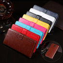 For LG K30 (2019) idewei Crazy Horse Texture Horizontal Flip Leather Case with Holder & Card Slots & Wallet(Red)