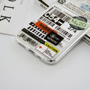 For iPhone 11 Pro Max Transparent TPU Pattern Protective Case(White Barcode)